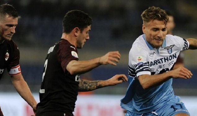  拉齐奥补时绝平紫百合，因莫比莱读秒扳平比分